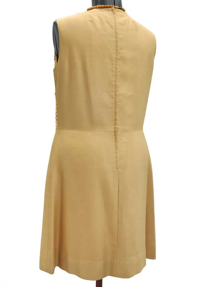 1960s Vintage Gold Mohair Shift Dress Suit • Mother of the Bride • Berketex