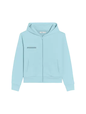 365 Zipped Hoodie—celestial blue