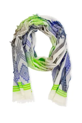 Abstract Tie Dye Diamond Scarf