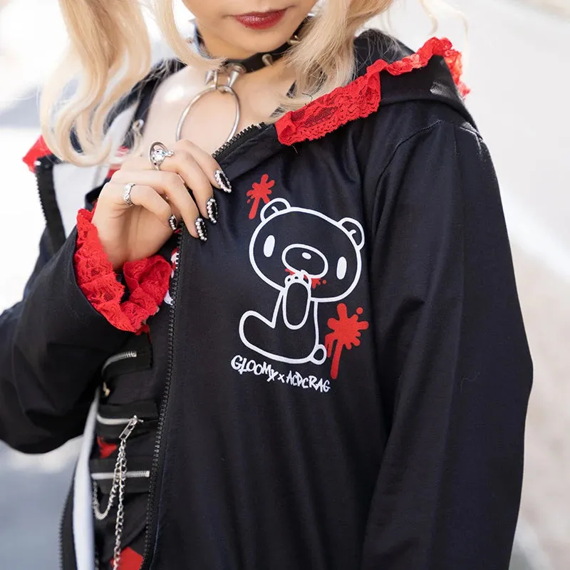 ACDC RAG & Gloomy Bear dark bear ears hoodie