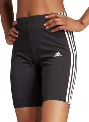 adidas Essentials 3 Stripes Womens Short Running Tights - Black