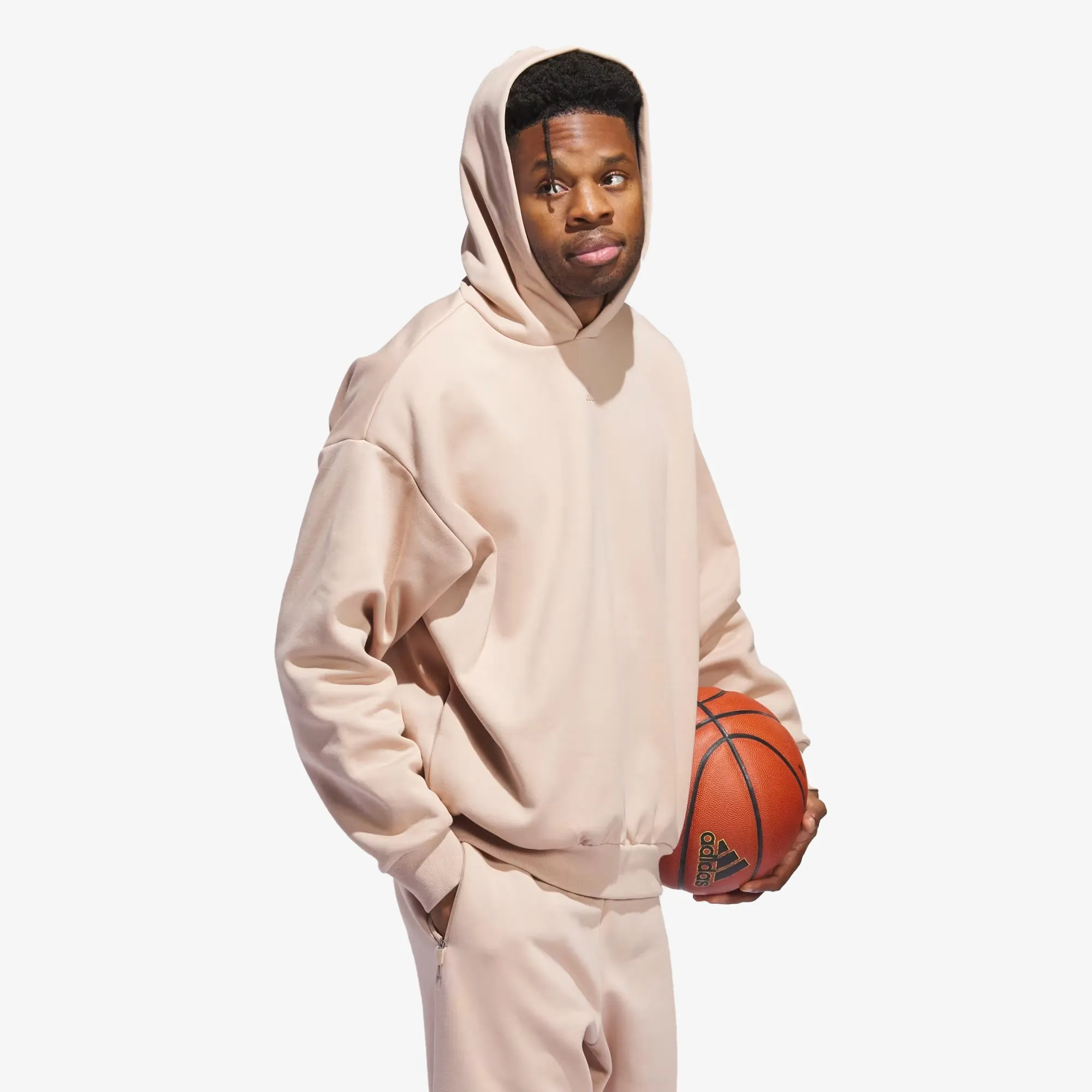 Adidas Originals | BASKETBALL HOODIE  { ASH PEARL