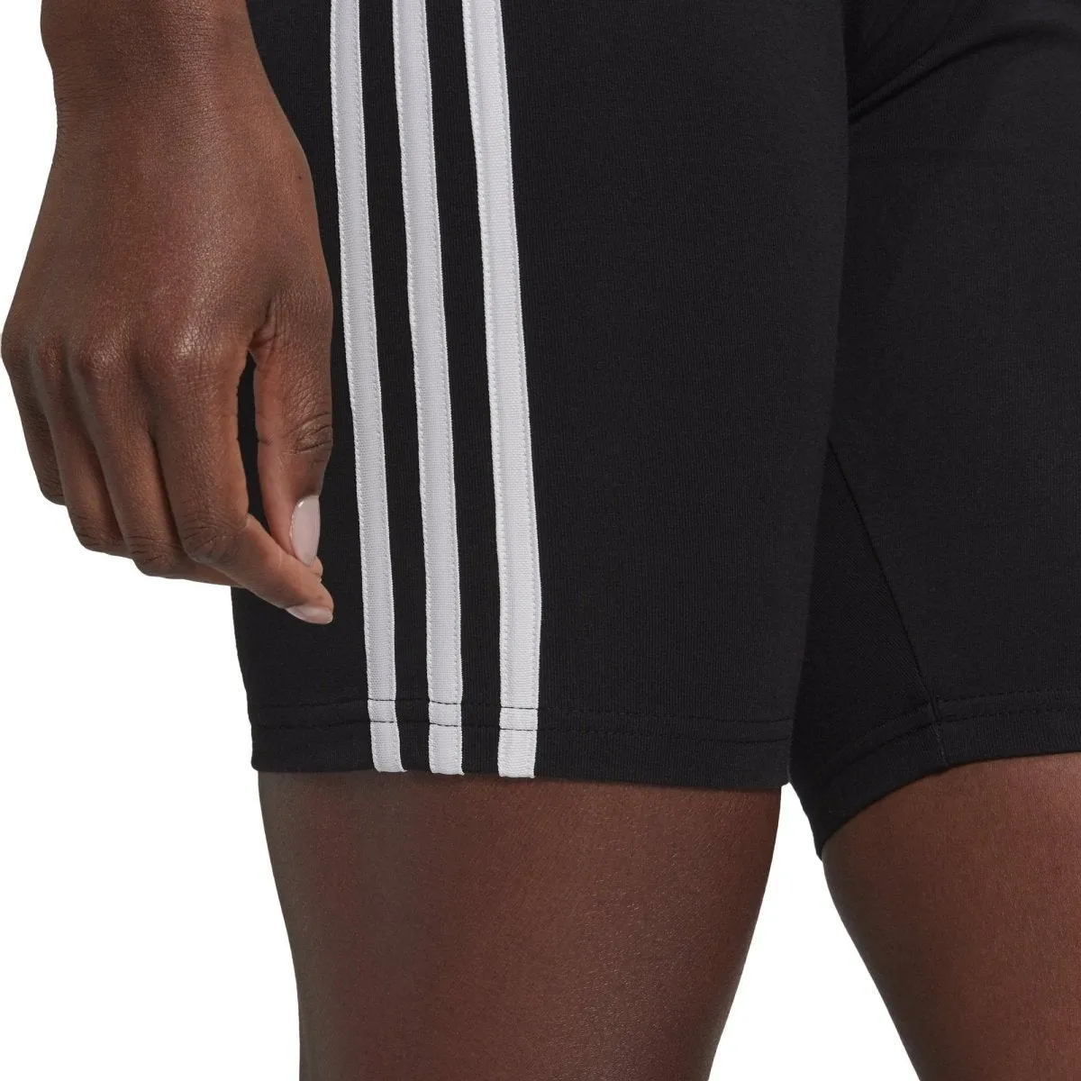 ADIDAS WOMEN'S ESSENTIALS 3-STRIPES BLACK BIKE SHORTS