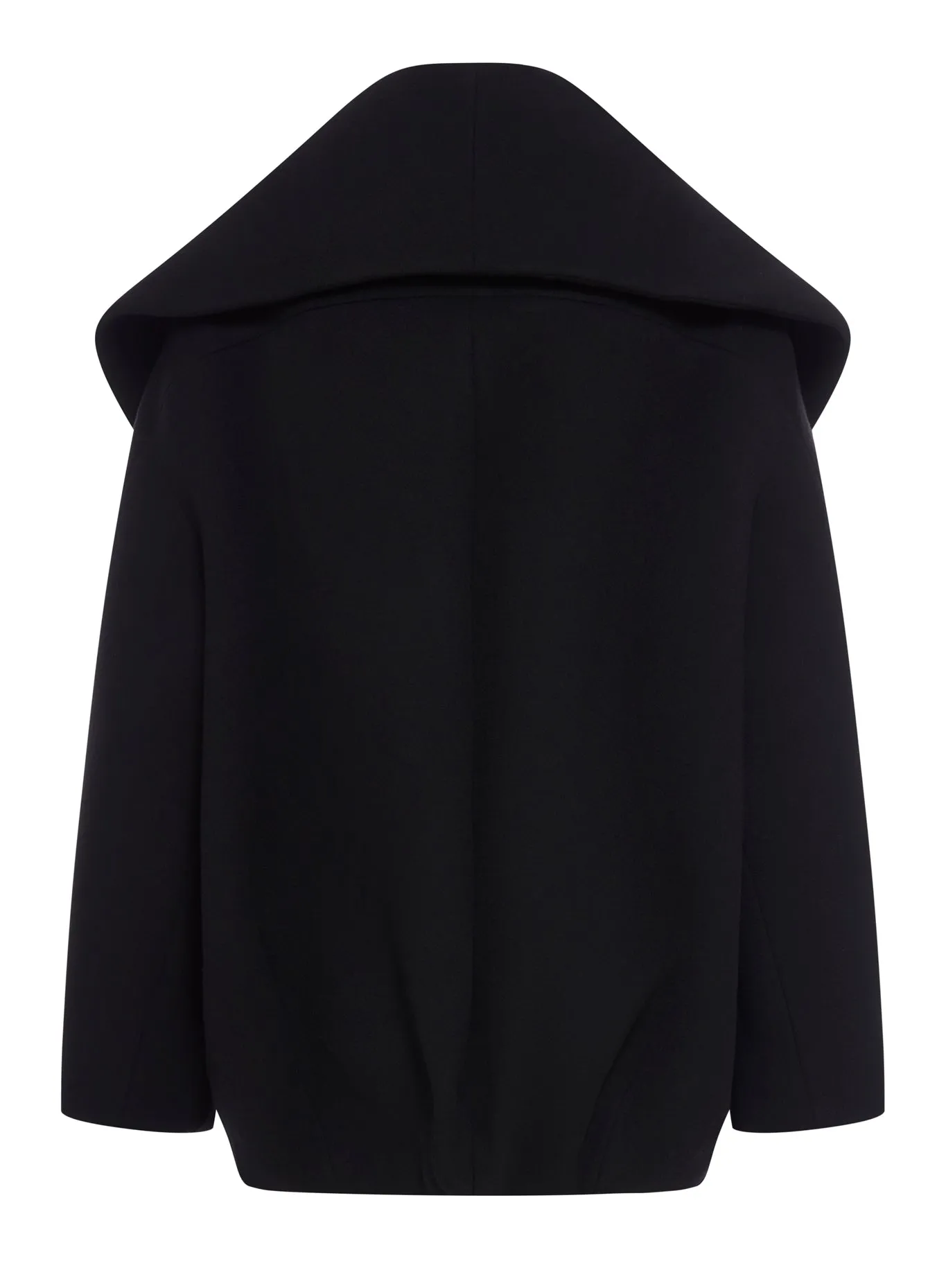 ALAÏA BLACK SHORT OVERSIZED COAT