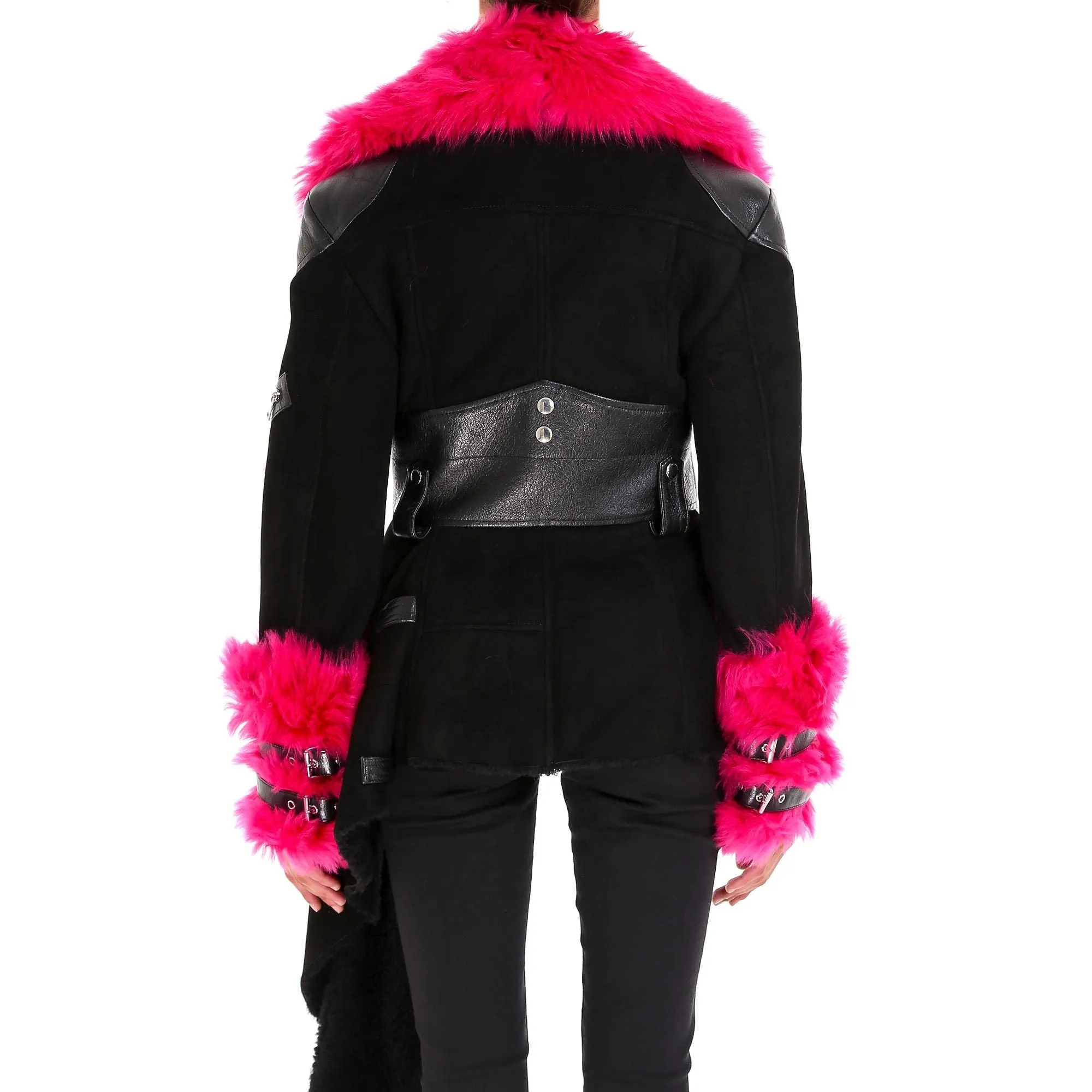 Alexander McQueen Shearling Biker Jacket