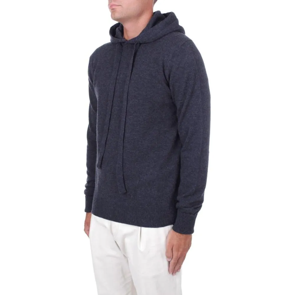 Alpha Studio Blue Wool Vergine Sweater