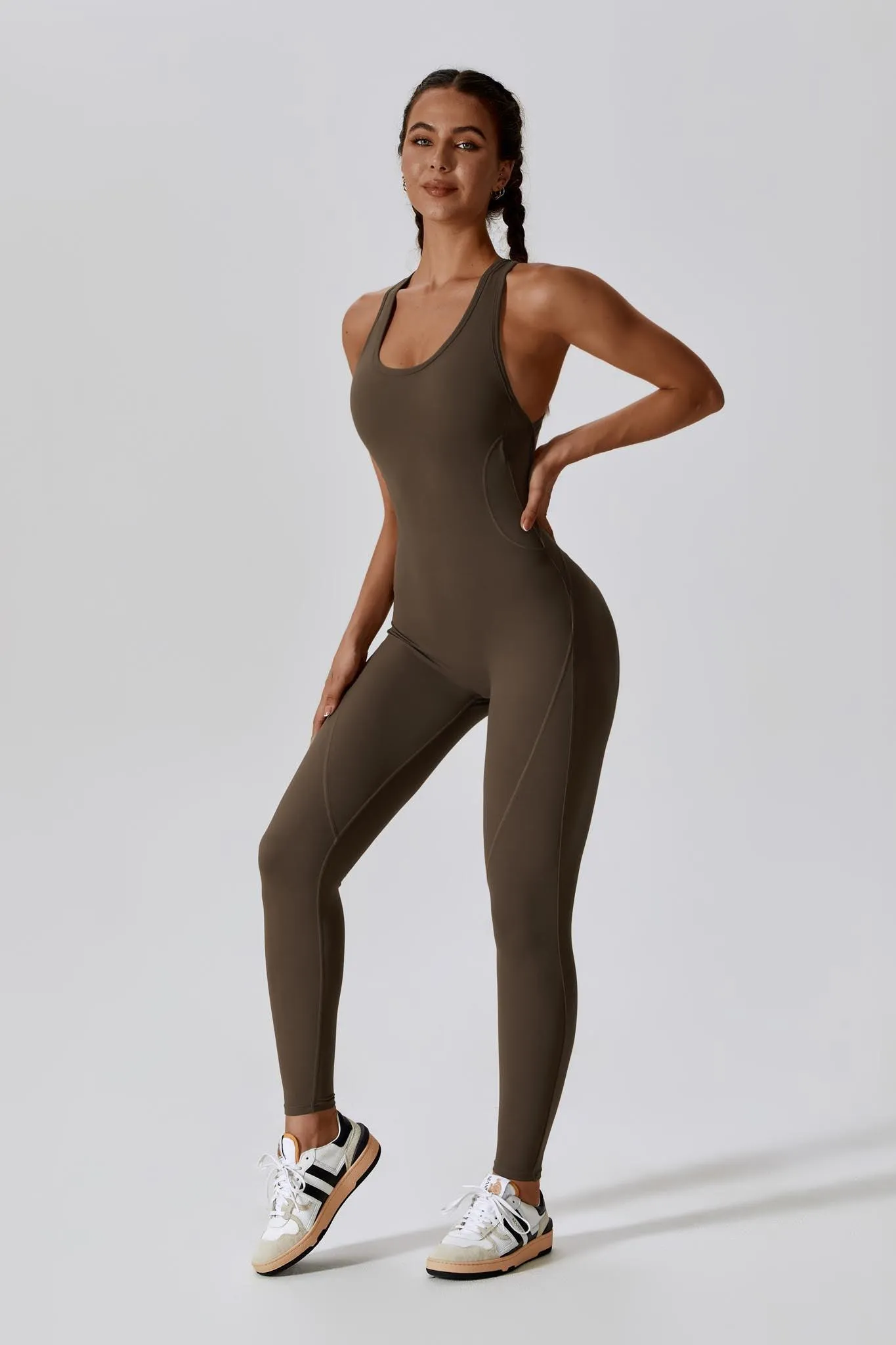 Amelia Jumpsuit - Mocha