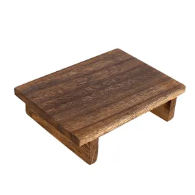 Anti Slip Mini Get Up Vintage Wood Step Stool for Bedroom  Bathroom and Kitchen