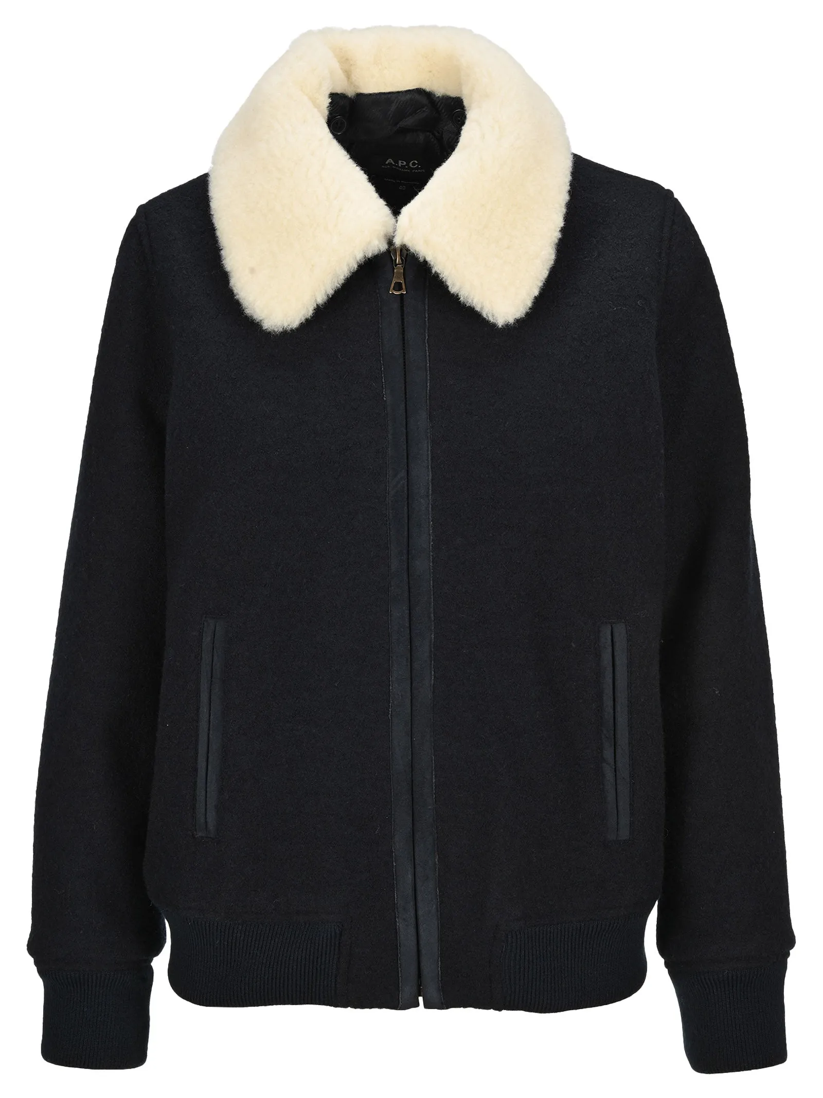 A.P.C. Stacy Shearling Collar Jacket