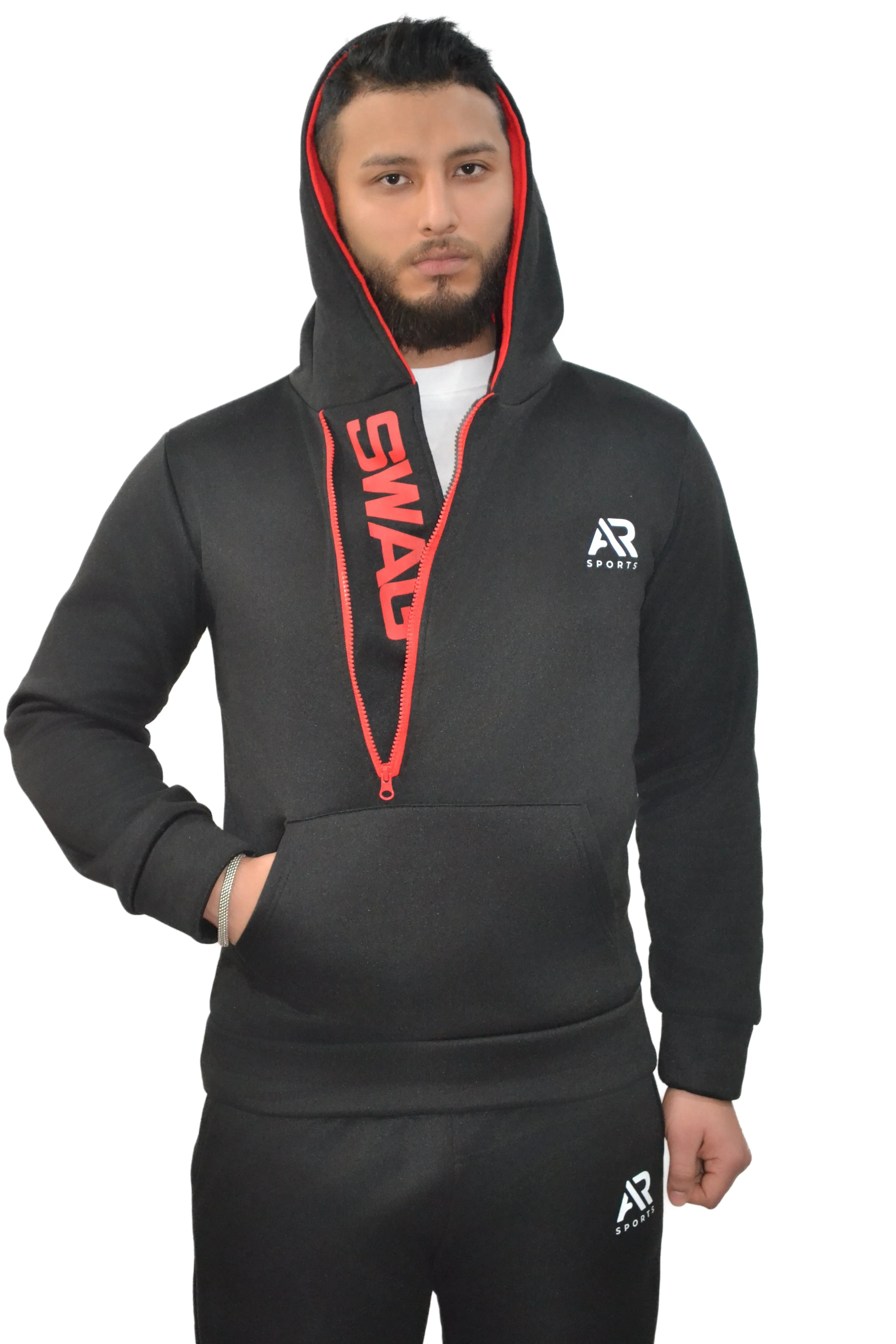 AR Sportswear  Half Zip Men’s Tracksuit Hoodie 2pcs Set