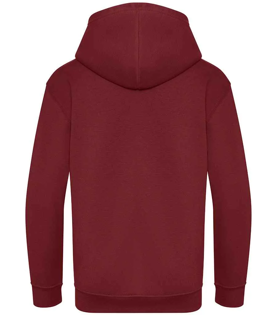 AWDis Kids Organic Hoodie | Burgundy