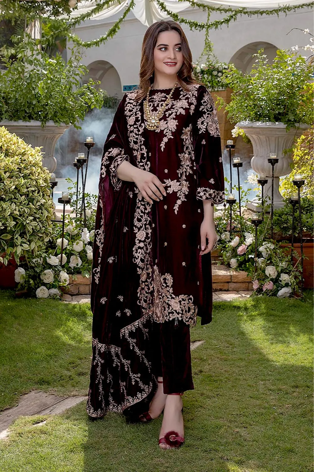 Azure Velvet Winter 2Pc Collection  – Royal Gem