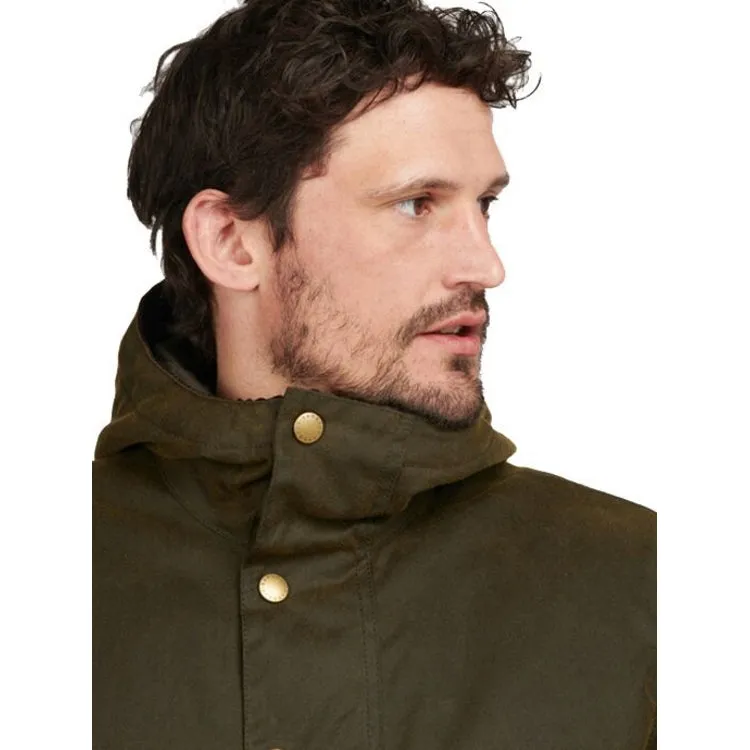 Barbour Ripon Wax Jacket - Olive Size XL