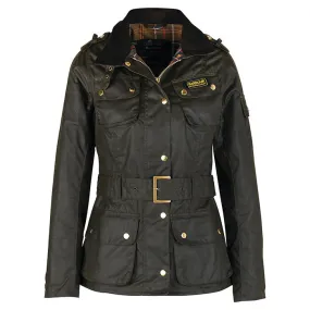 Barbour Women B Intl Ladies International Wax Jacket |LWX0003OL92| Olive