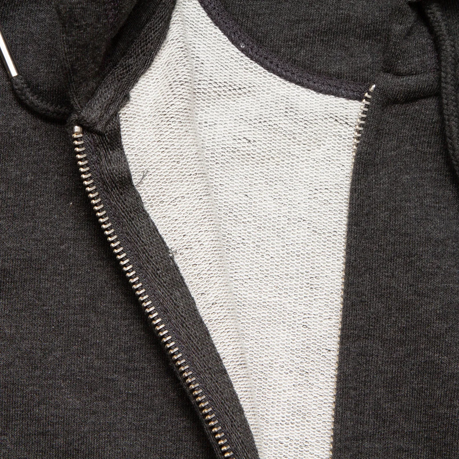 BB Smiley Crest - Zipped Hood - Anthracite