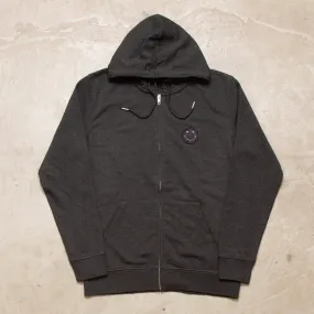 BB Smiley Crest - Zipped Hood - Anthracite