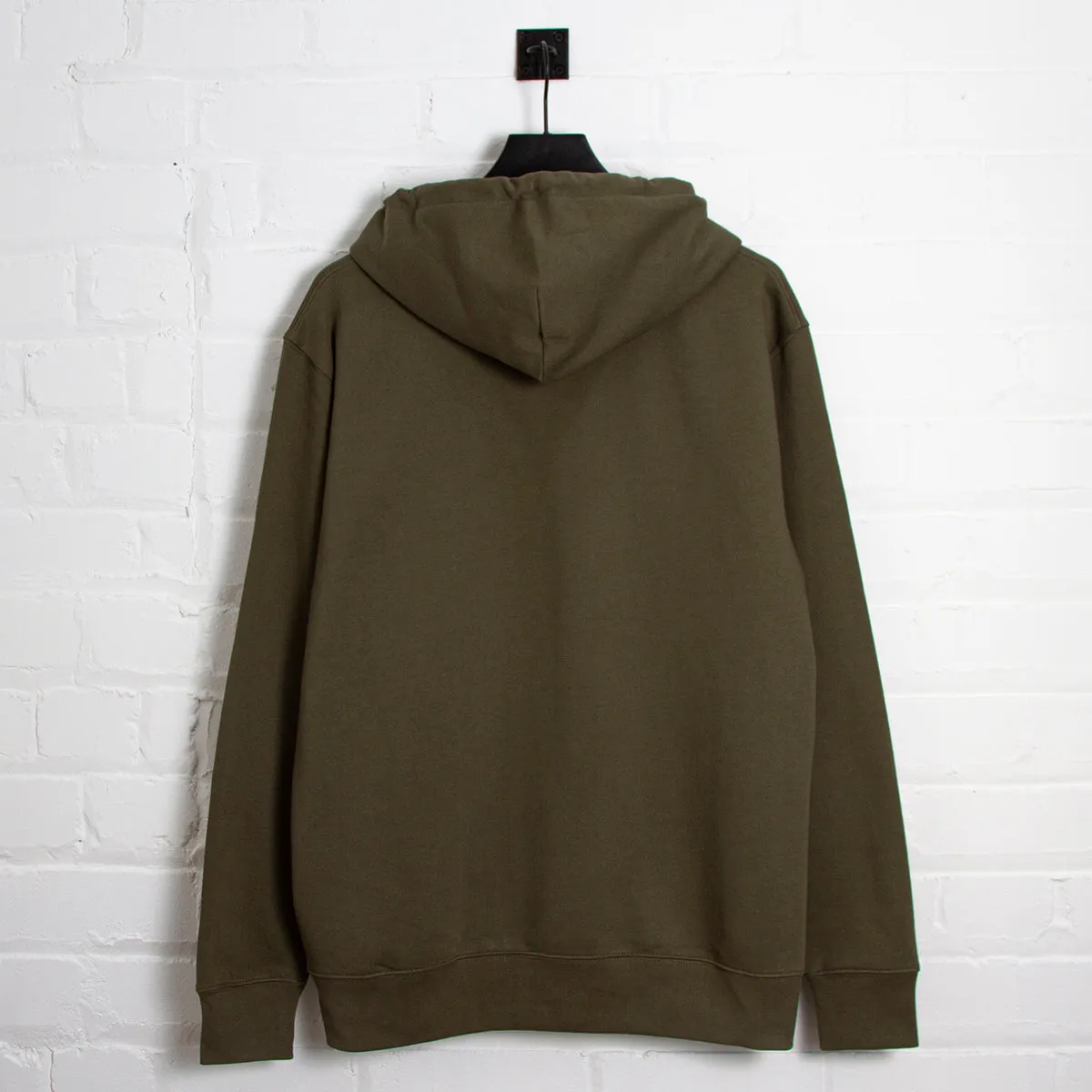 BB Smiley Crest - Zipped Hood - Khaki