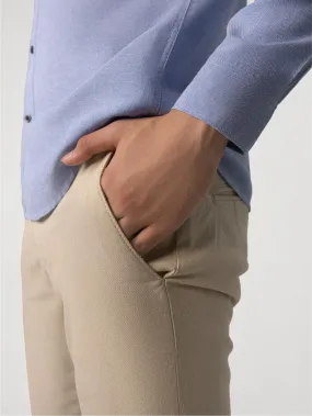 Beige Slim Fit Chino Pants