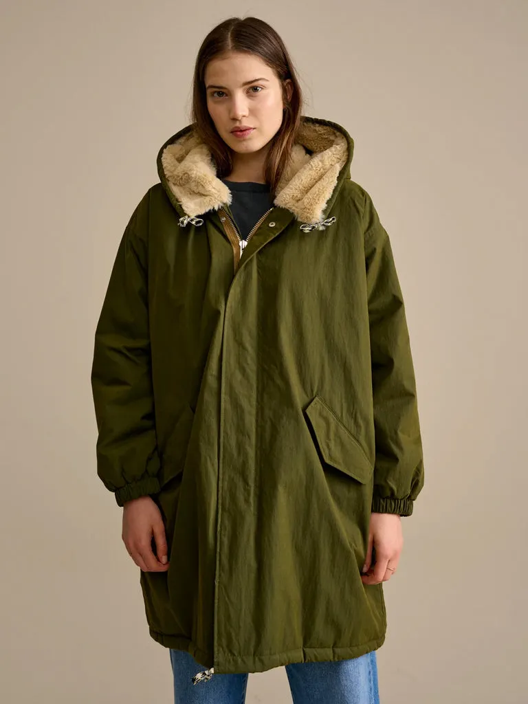 Bellerose Laos Classic Coat in Olive