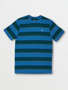 Big Boys Keates Stripe Crew Short Sleeve - Ballpoint Blue