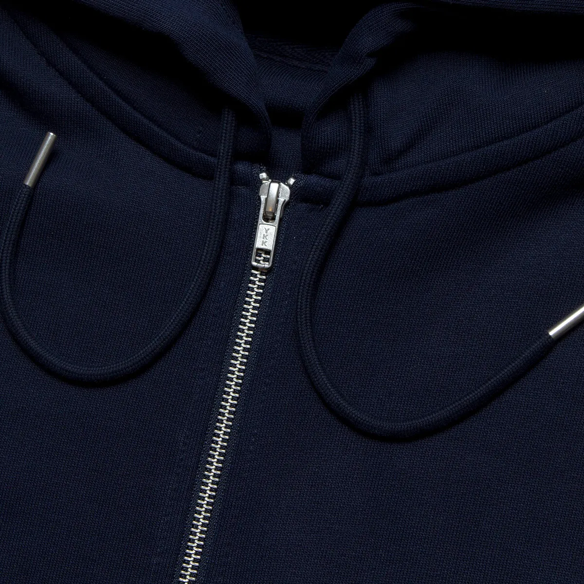 Black Disco Psychedelia Crest - Zipped Hood - Navy