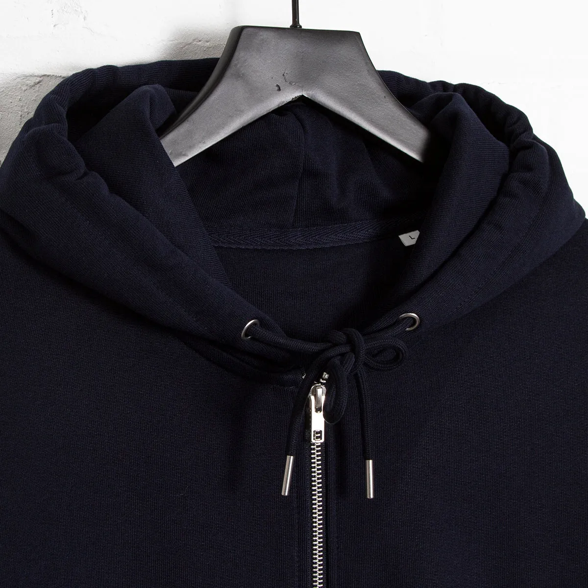 Black Disco Psychedelia Crest - Zipped Hood - Navy