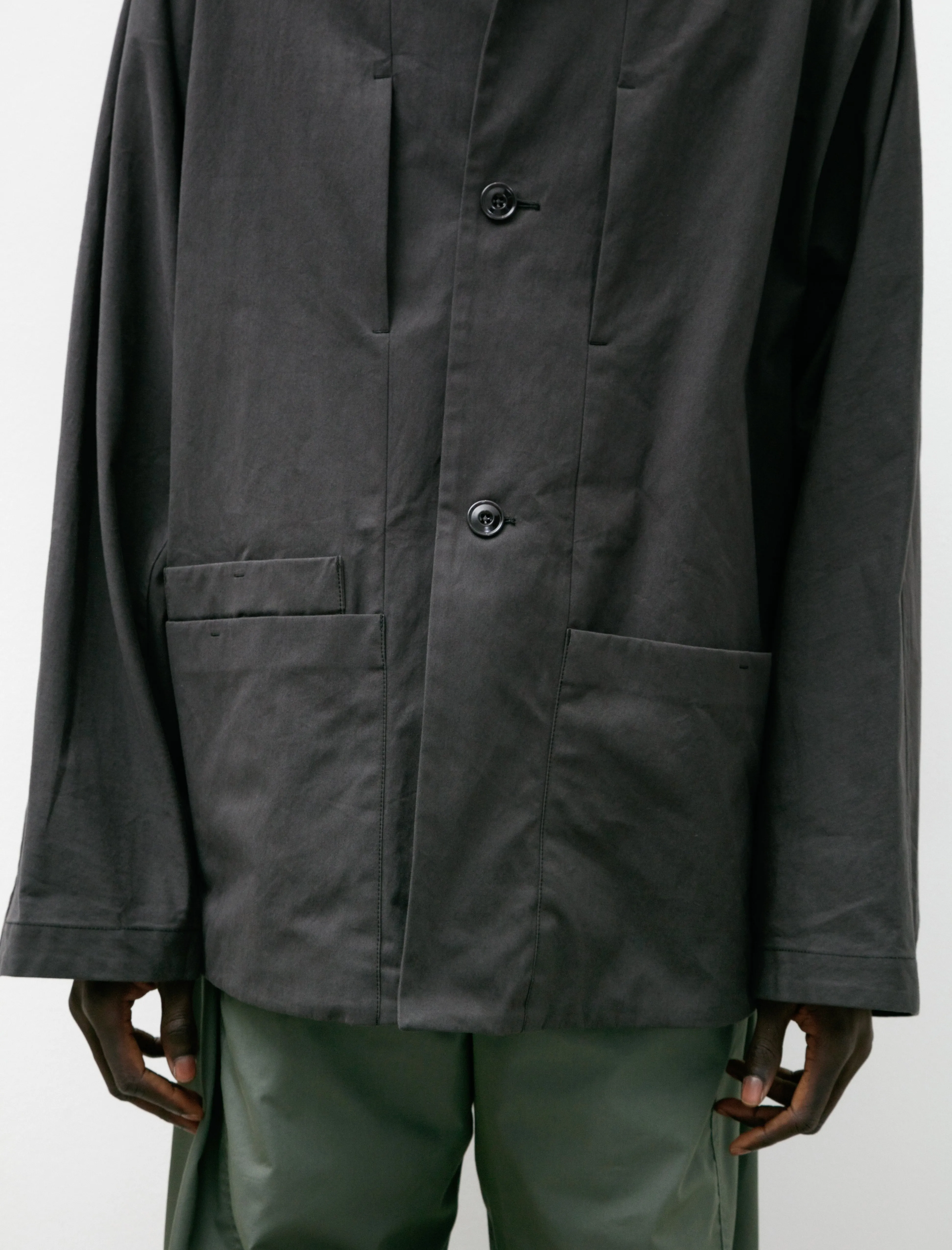 Boxy SB Workwear Jacket Anthracite Brown