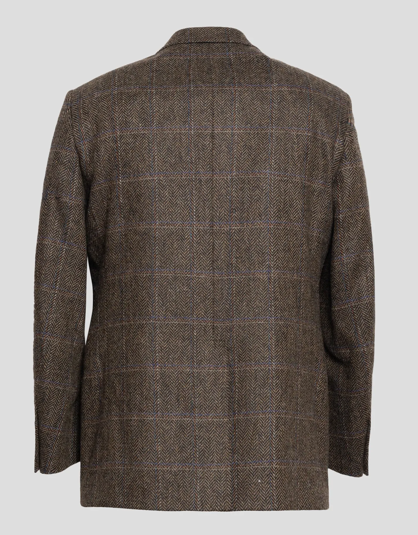 BROWN HERRINGBONE W/MULTI PANES SPORT COAT