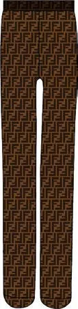 Brown Logo Tights