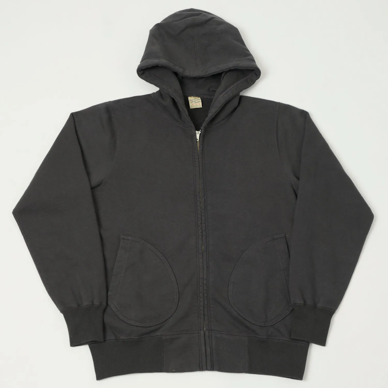 Buzz Rickson's Full Zip Sweat Parka - Black