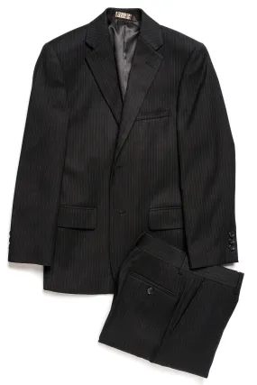 Caravelli Black Tonal Stripe Suit