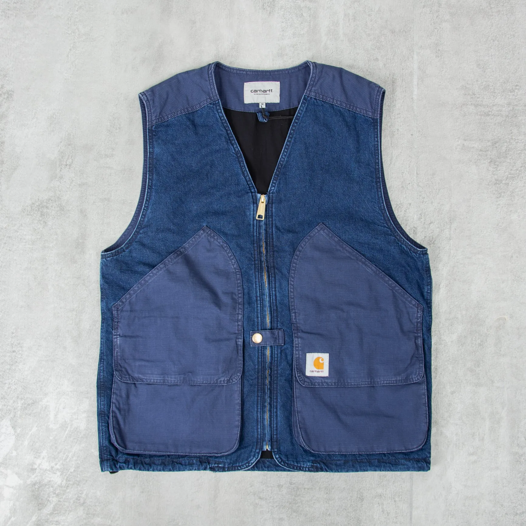 Carhartt WIP Alma Vest - Blue Stone Washed