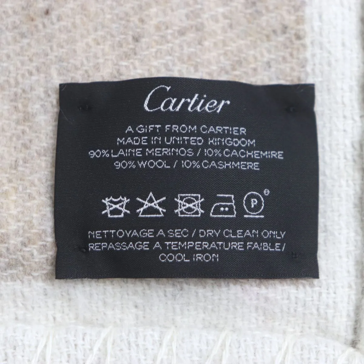 Cartier PANTHERE Wool Cashmere Blanket