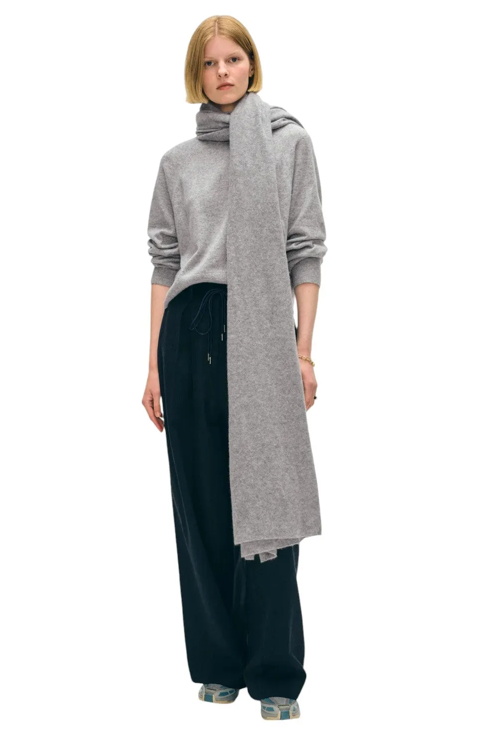 Cashmere Travel Wrap - Grey Heather