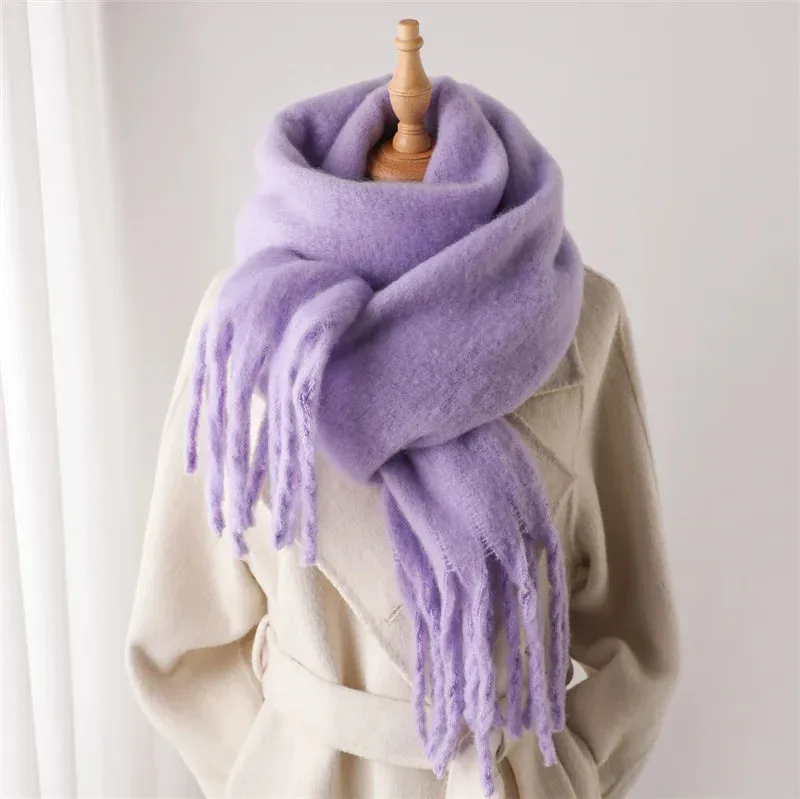 Cashmere Winter Pashmina Blanket Wrap - Thick and Soft Scarf