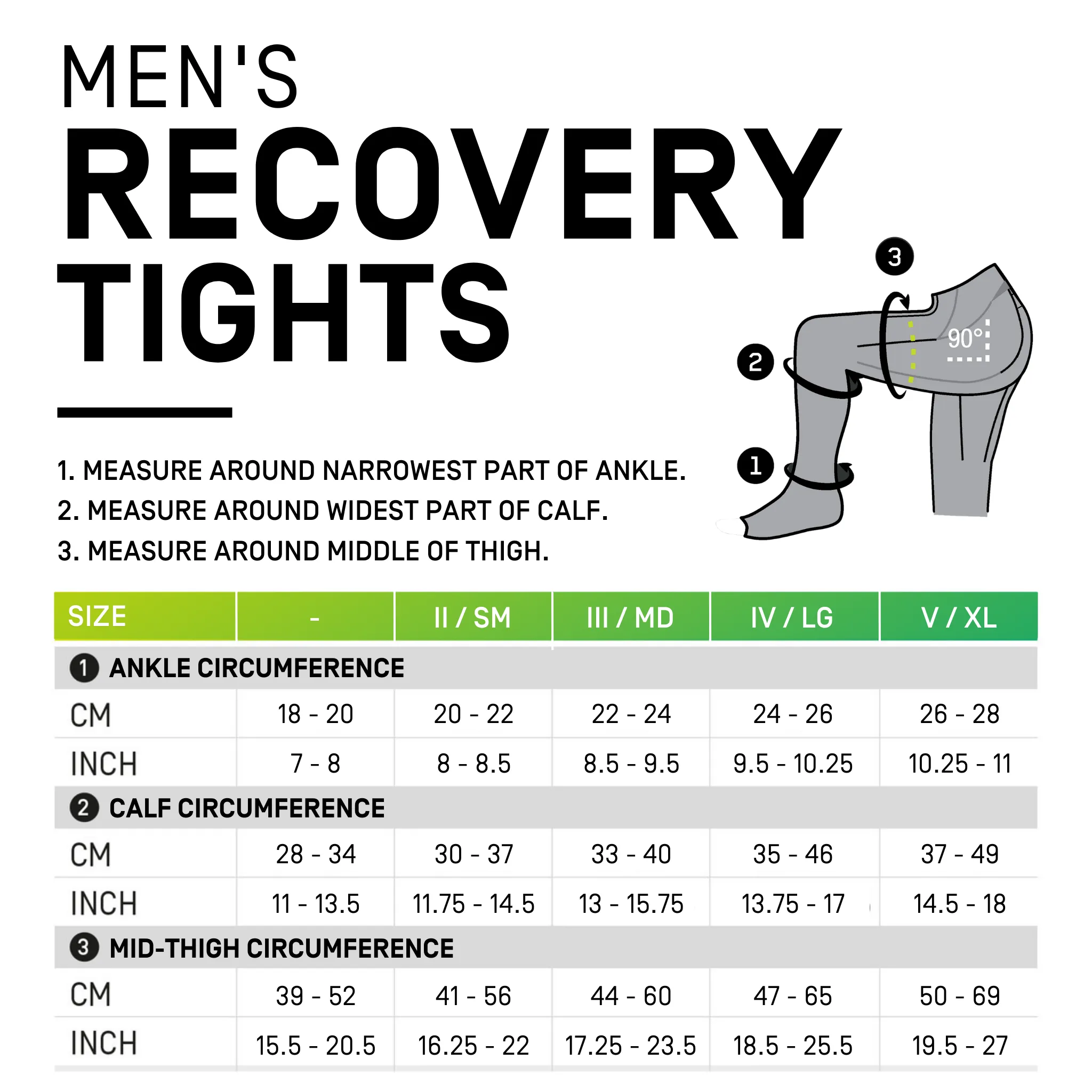 CEP Recovery Compression Tights, Men