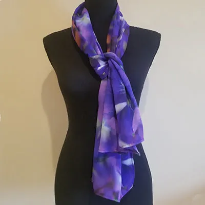 Chiffon Scarf - Violets