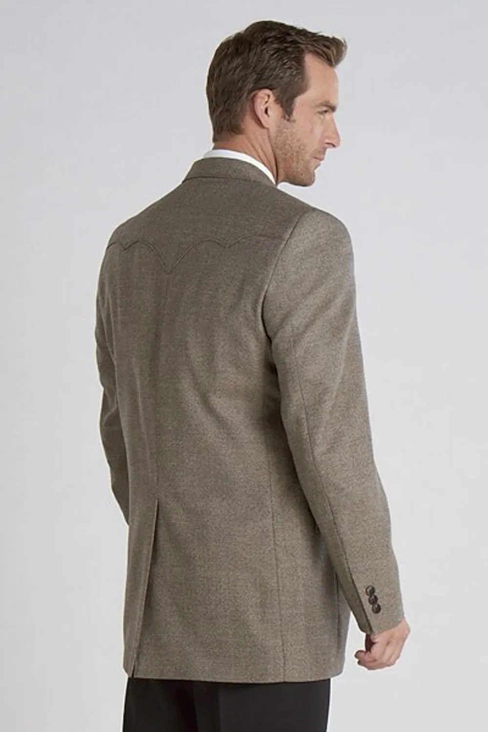 Circle S Mens Donegal Brown Wool Blend Plano Sport Coat 42 R