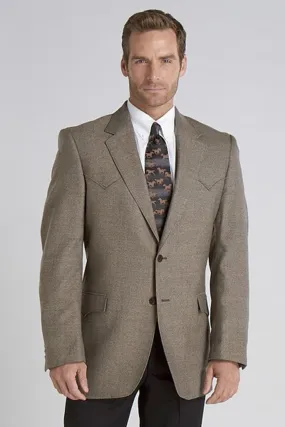 Circle S Mens Donegal Brown Wool Blend Plano Sport Coat 48 R