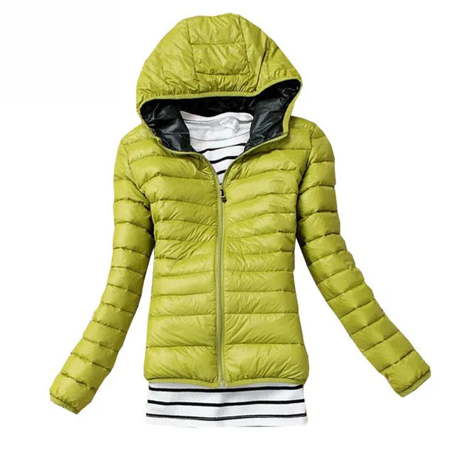 Classic light bubble hooded Slim Fit Jacket