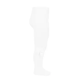 Condor® Tights with Grosgrain Bow - White