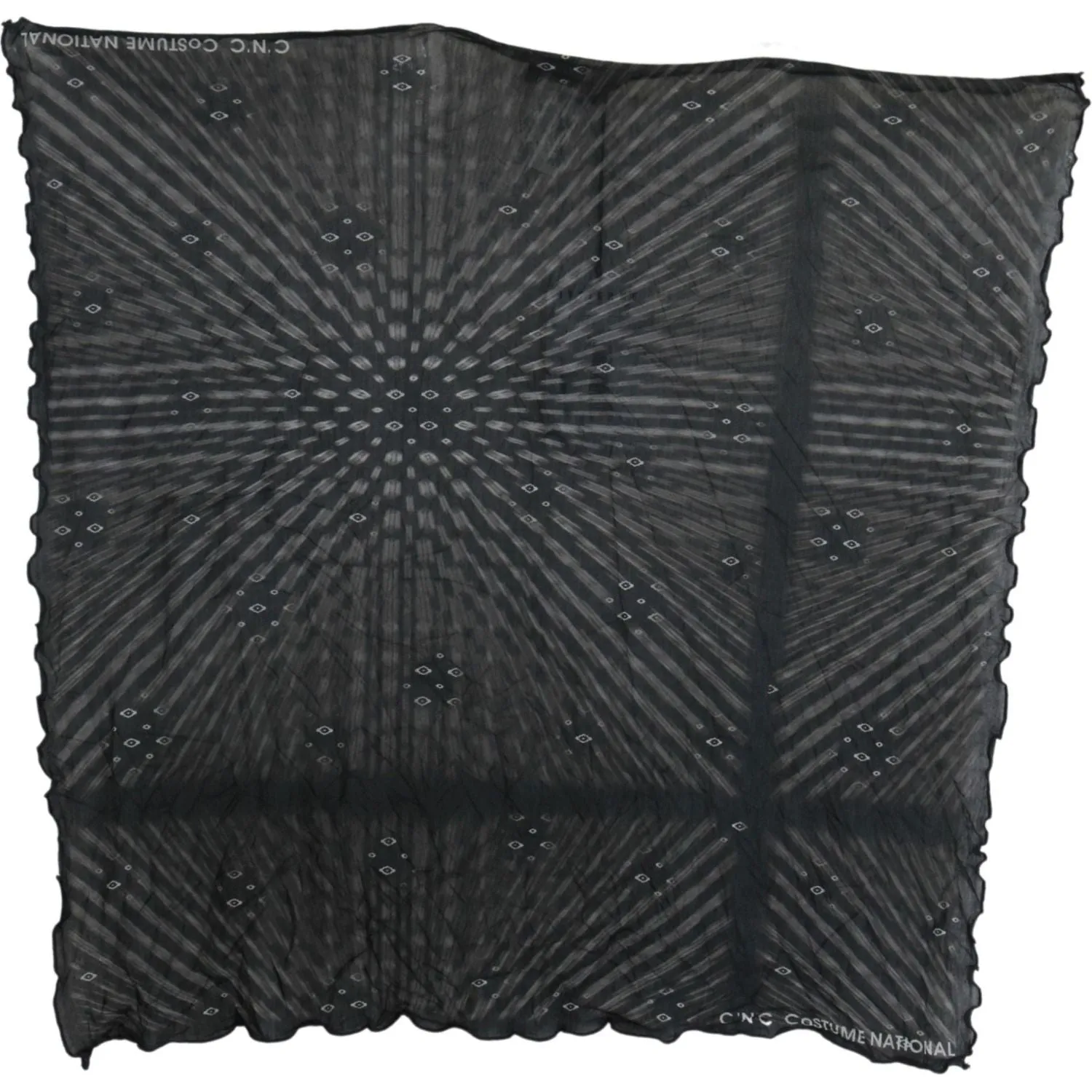 Costume National Elegant Black Striped Men's Viscose Scarf