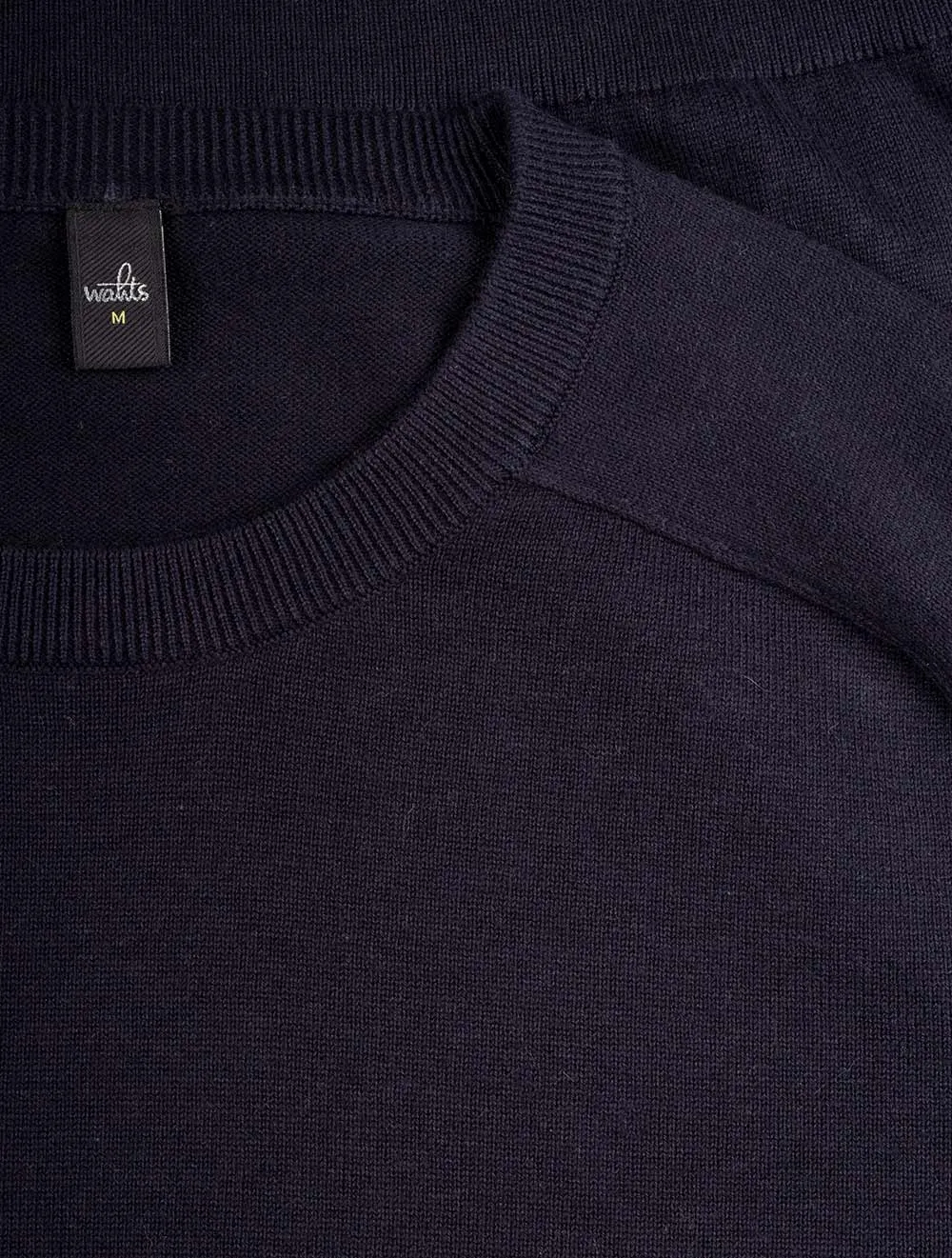 Cotton Cashmere Pullover Navy Blue