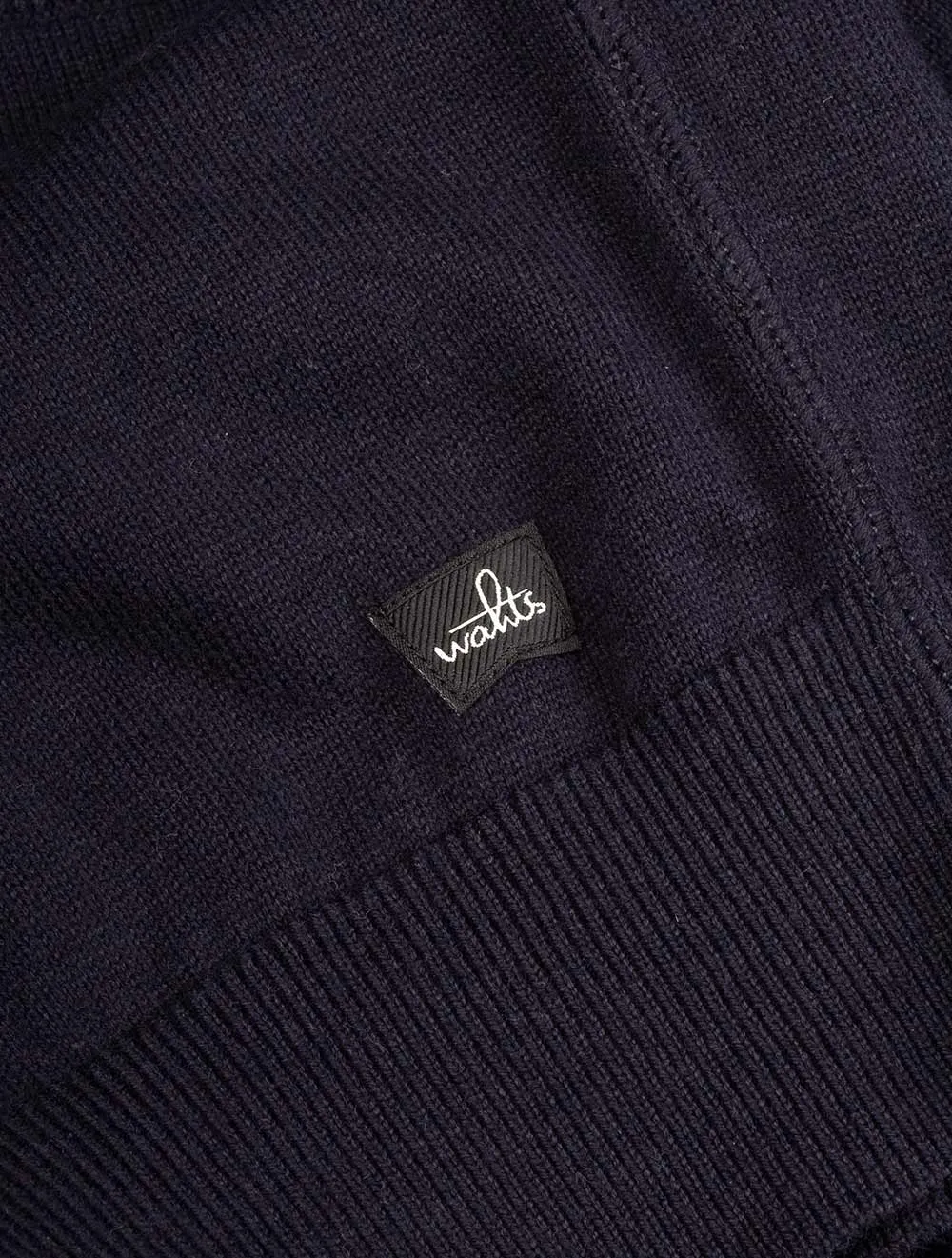 Cotton Cashmere Pullover Navy Blue