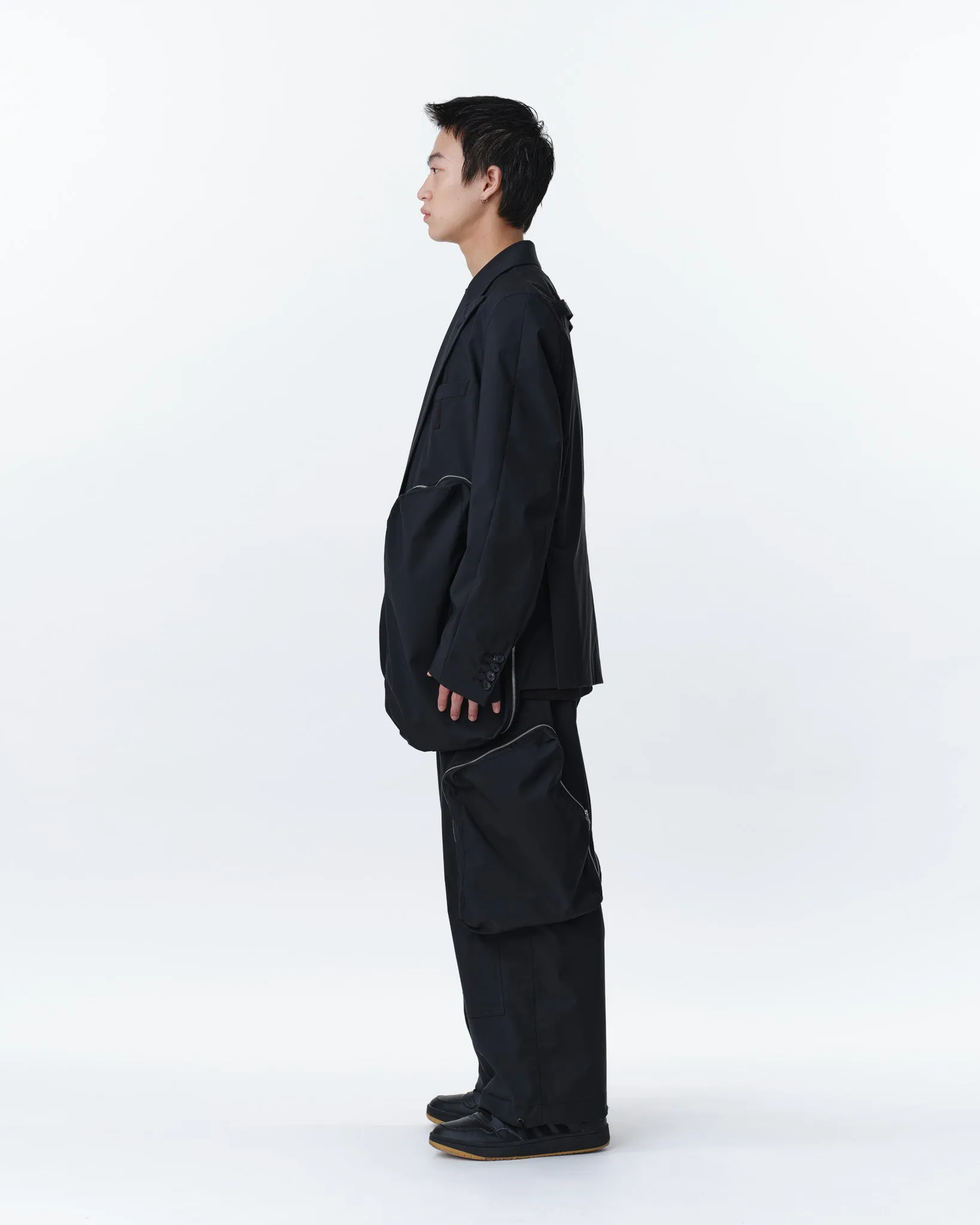 COVERED POCKET TAILORED JACKET .11【BLACK】