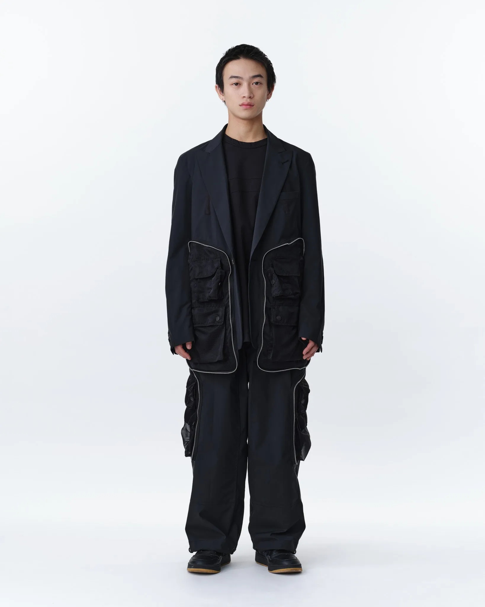 COVERED POCKET TAILORED JACKET .11【BLACK】