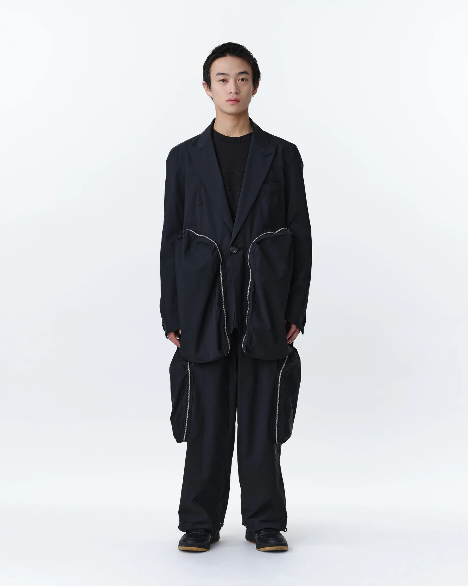 COVERED POCKET TAILORED JACKET .11【BLACK】