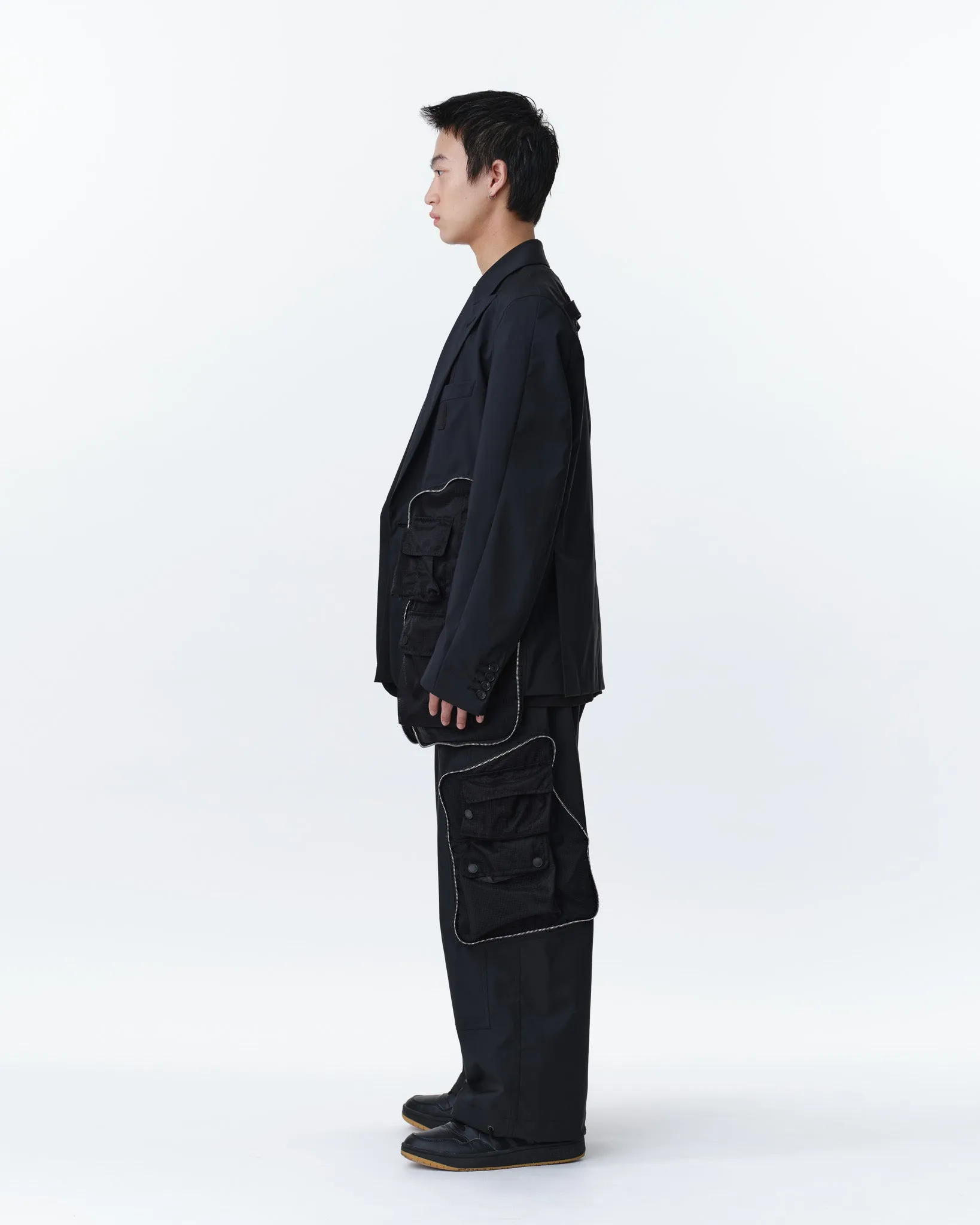 COVERED POCKET TAILORED JACKET .11【BLACK】