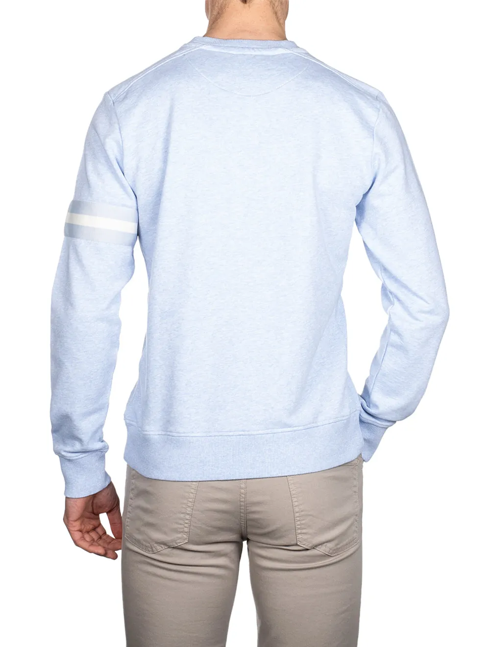 Crew Neck Sweater Light Blue Melange