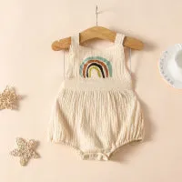 Cute newborn baby rainbow jumpsuit